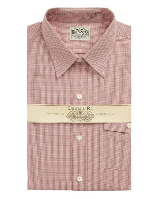 メンズ RRL コットン シャツ Pink