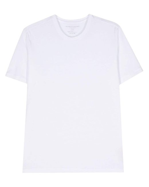 T-shirt girocollo di Majestic Filatures in White da Uomo