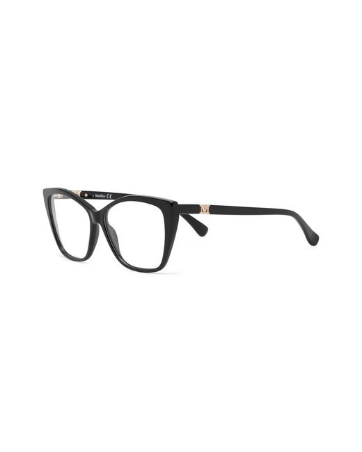 Max Mara Eyewear Black Square Frame Glasses