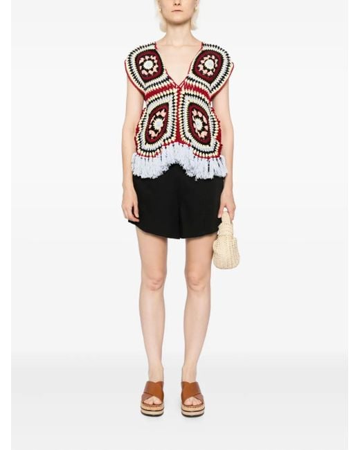LaDoubleJ Red Sole Star Top