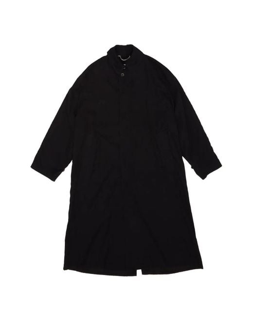 Maison Margiela Black Single-Breasted Trench Coat