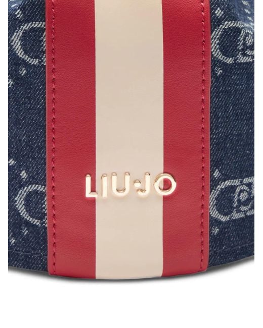Liu Jo Red Jacquard Bucket Bag