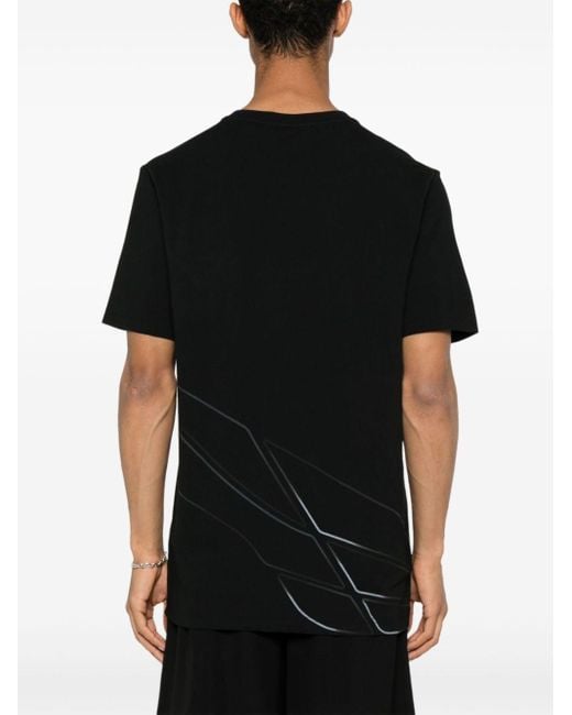 Camiseta con motivo abstracto Boss de hombre de color Black