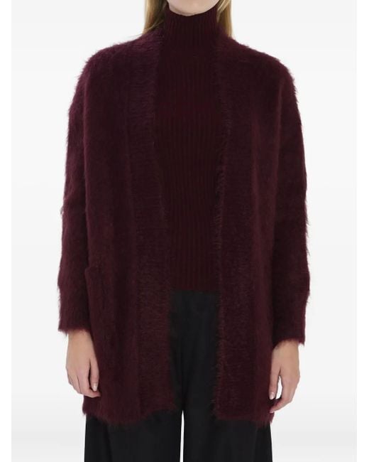 Max Mara Vest Met Open Voorkant in het Purple