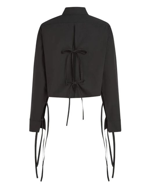 Karl Lagerfeld Black Button-Down Shirt