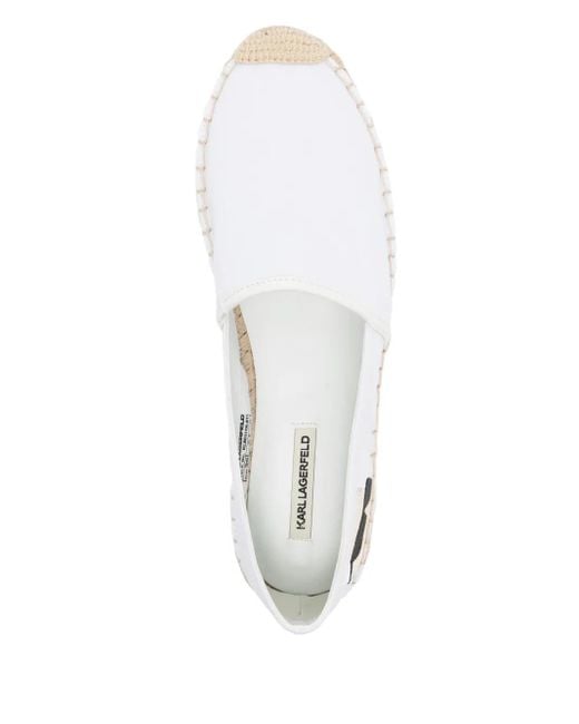 Karl Lagerfeld White Kamani Espadrilles