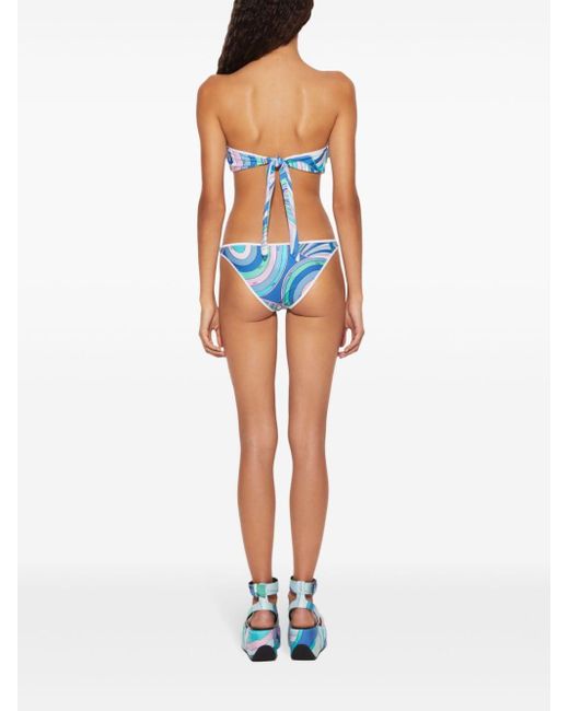 Emilio Pucci Bikinislip Met Print in het Blue
