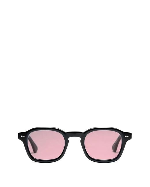 PETER AND MAY Pink Hero Square-Frame Sunglasses