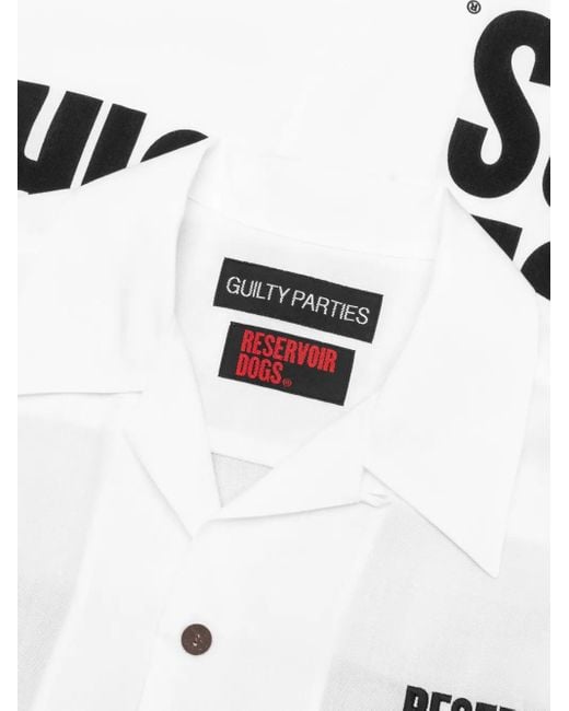 Wacko Maria White Reservoir Dogs Graphic Shirt for men