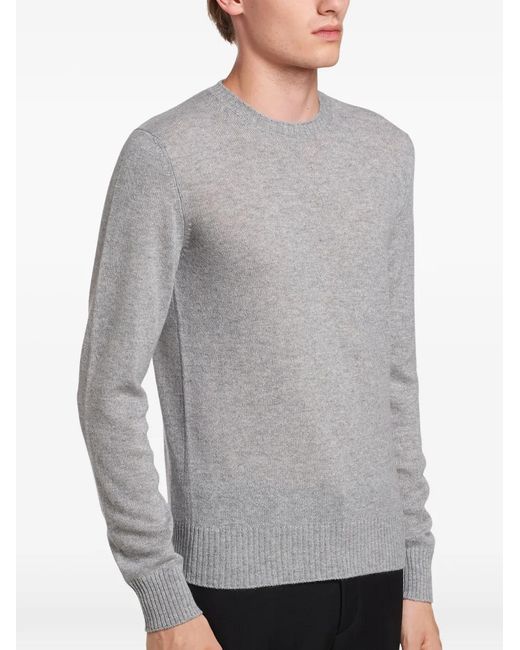 Prada Gray Cashmere Sweater for men