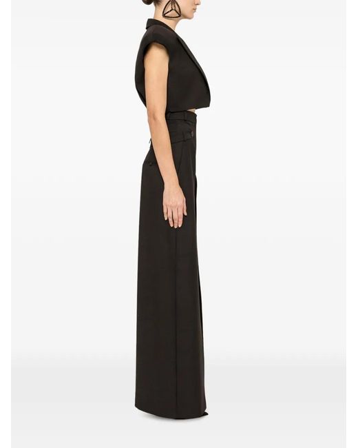 Nissa Black Cropped Waistcoat