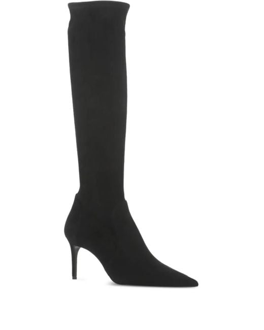 Stuart Weitzman Black 60Mm Stuart Power Boots