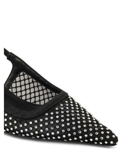 Jimmy Choo Black 50Mm Amel Crystal-Embellished Pumps