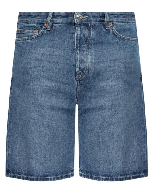 Samsøe & Samsøe Blue Knee-Length Denim Shorts for men