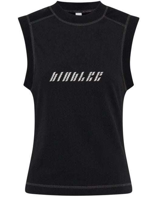 Dion Lee Black Diamond Glass Muscle Tank Top for men