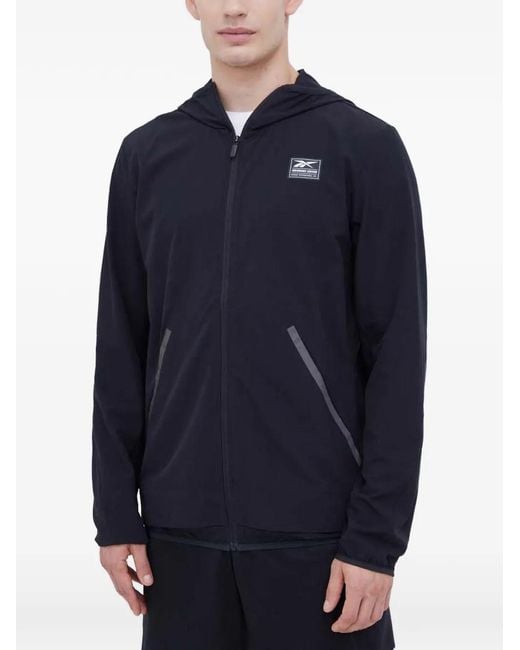 Reebok Blue Zip-Up Hoodie for men