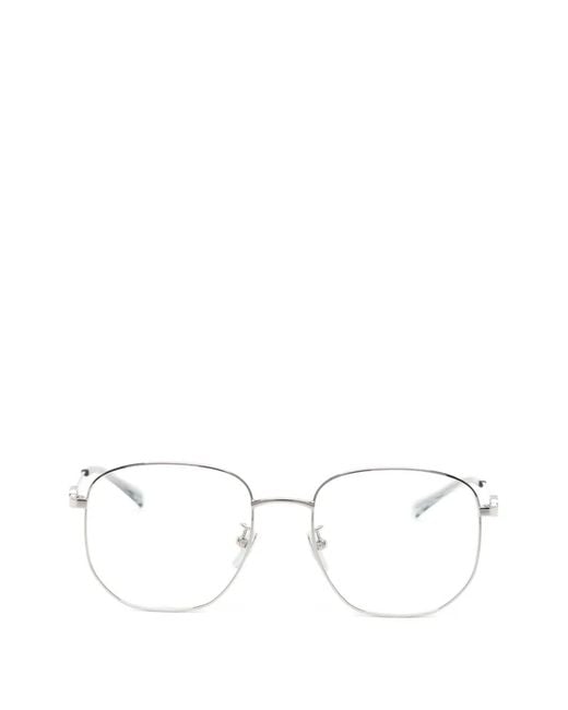 Gucci White Square Frame Glasses