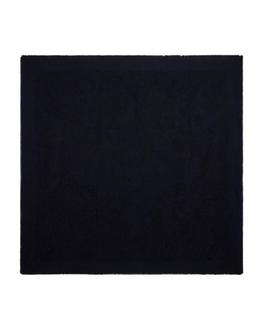 Etro Blue Square-Shape Scarf