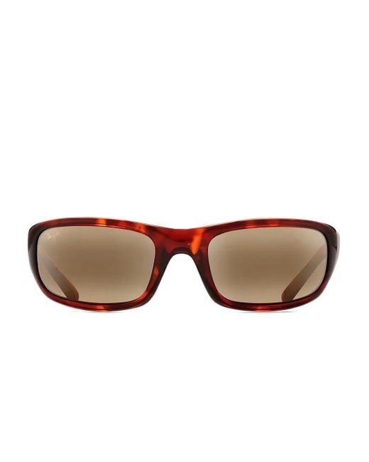 Maui Jim Sonnenbrille mit eckigem Gestell in Brown für Herren