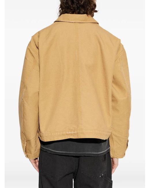 Represent Natural Pocket Zip Cotton Jacket for men