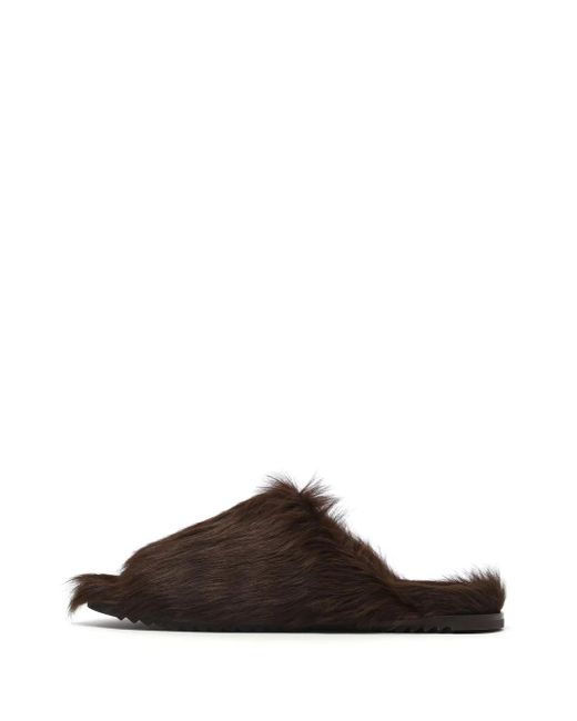 Rick Owens Brown Granolas Open-Toe Slippers for men
