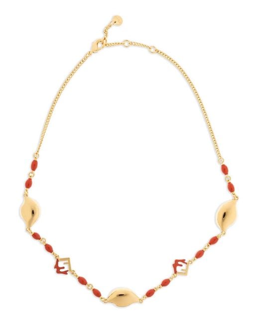 Fendi Natural Bead Necklace