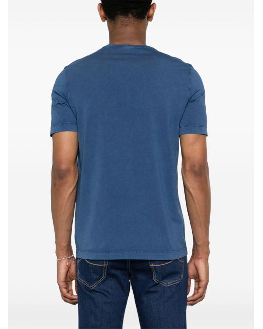 Camiseta con bolsillo en el pecho Drumohr de hombre de color Blue