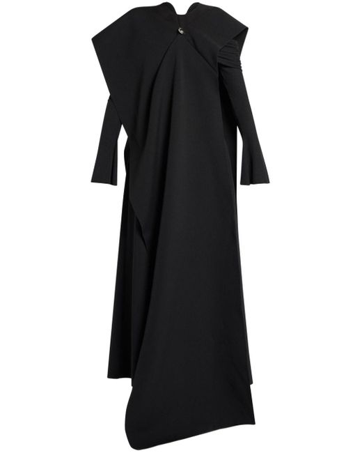 Chats by C.Dam Black Layered Jersey Dress
