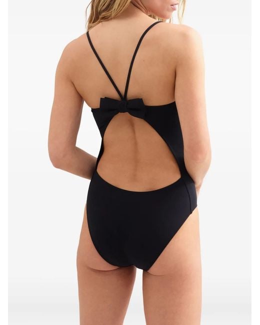 Eres Black Dandy Bow-Detail Swimsuit