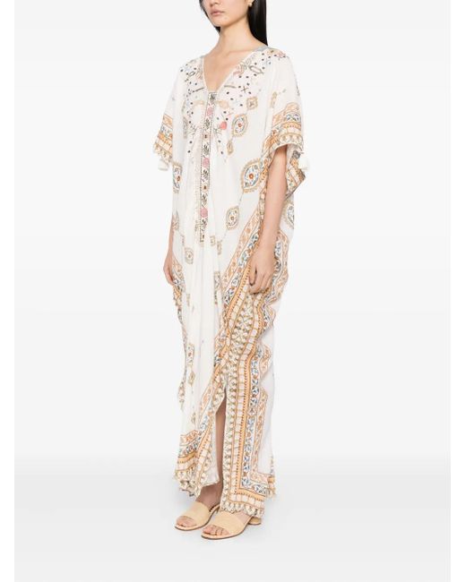 Camilla White Ottoman Dynasty Kaftan Dress