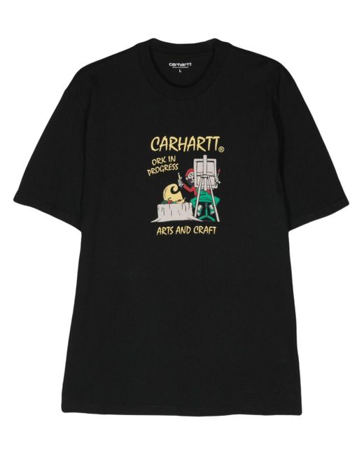 Carhartt Black Art Supply Organic Cotton T-shirt for men