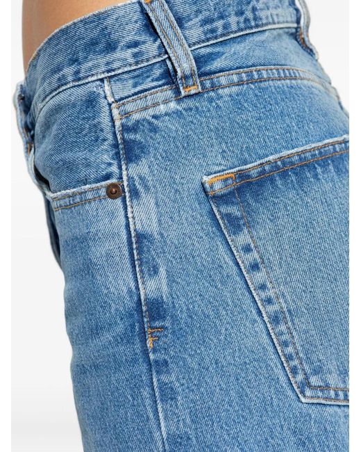 FRAME Blue Buttoned Jeans