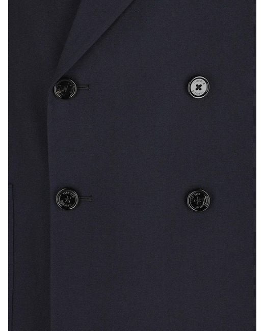 Valentino Garavani Blue Double-Breasted Jacket for men