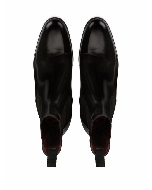 Dolce & Gabbana Black Chelsea Leather Boots for men