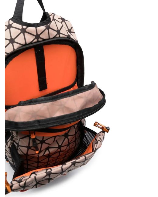 Piquadro White Debossed-Logo Detail Backpack