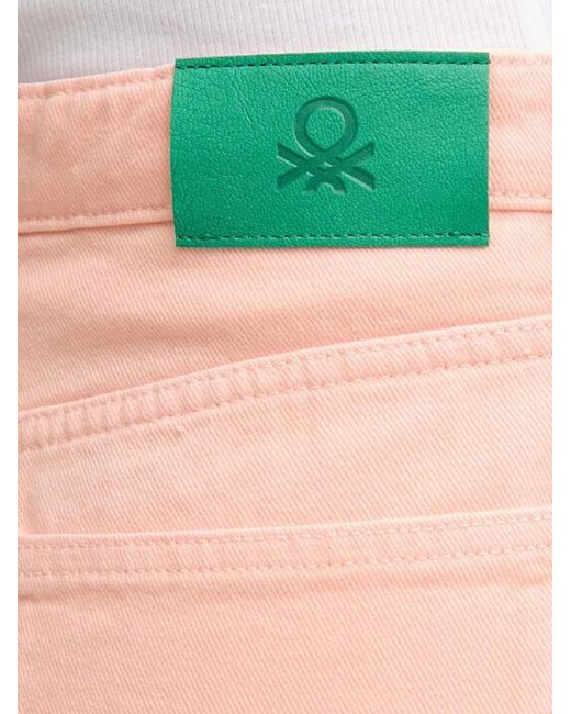 Benetton Pink Cotton Jeans