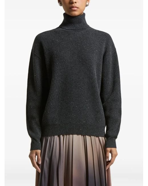 Peserico Black Rollkragenpullover