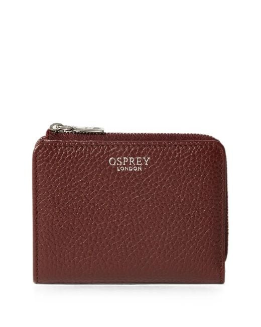 Osprey Purple Grainy Leather Wallet