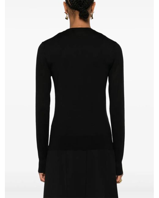 Dolce & Gabbana Black Pullover Mit V-Ausschnitt