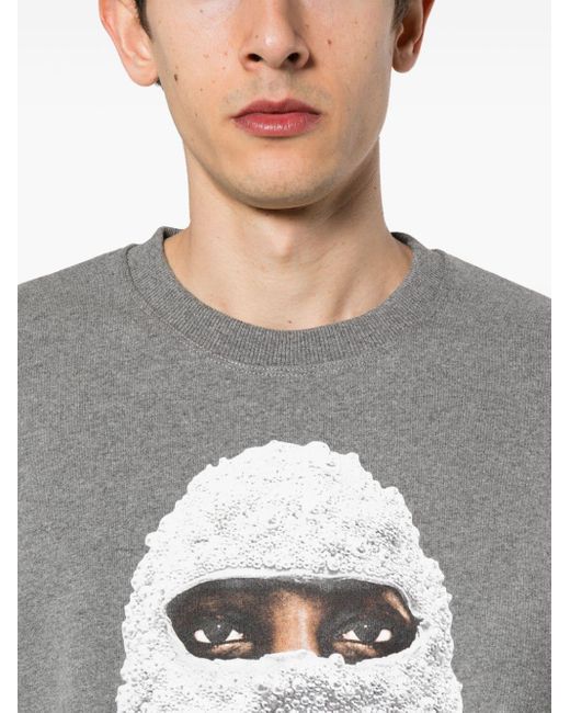 Ih Nom Uh Nit Gray Future Mask Cotton Sweatshirt for men