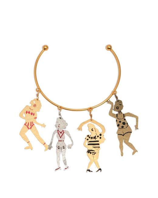 Bimba Y Lola Metallic Figure Pendant Necklace