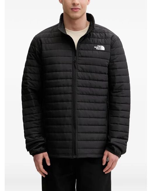 The North Face Black Canyonlands Quilted Logo-Print Padded Jacket for men