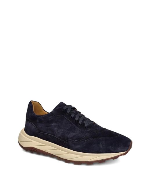 Henderson Blue Suede Leather Sneakers for men
