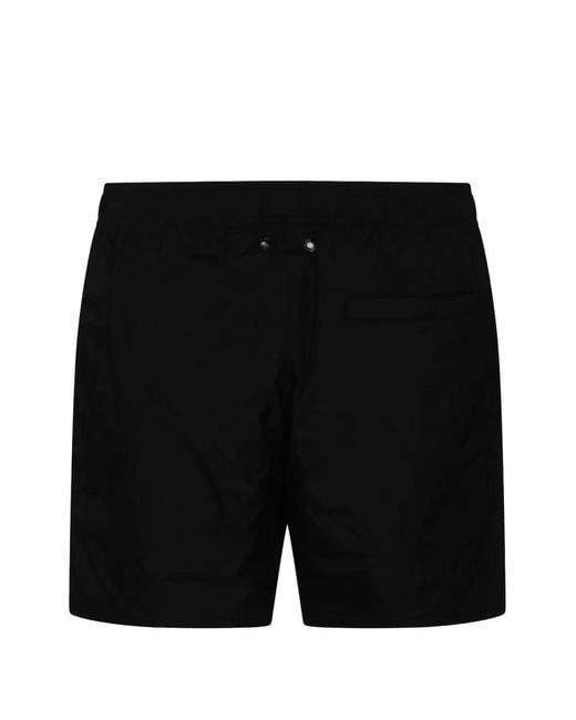 K-Way Black Short De Bain Le Vrai Olivier for men