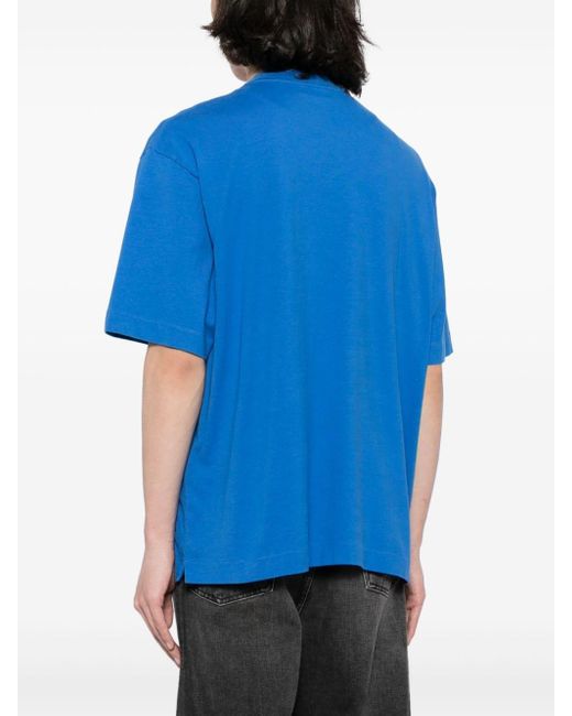 Off-White c/o Virgil Abloh Blue Ow 23 Skate Cotton T-shirt for men