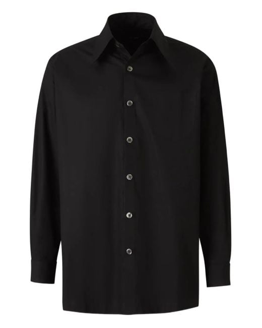 Willy Chavarria Black Cotton Shirt for men