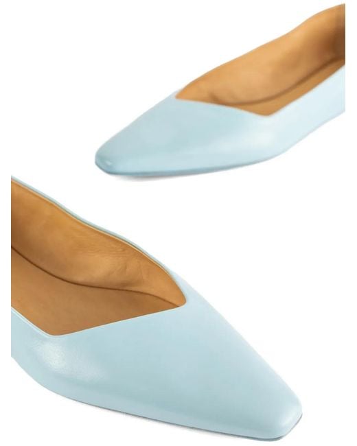 Marsèll Blue Cazzuola Pointed-Toe Ballet Flats