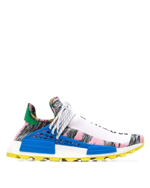 Adidas Blue X Pharrell Williams Solar Hu Nmd "Solar Pack Moth3R" Sneakers