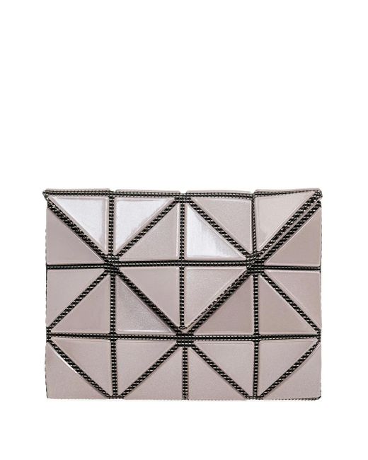 Issey Miyake Gray Geometric Panel Wallet