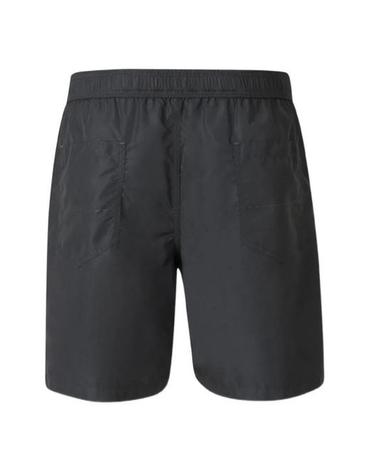 richard j. brown Gray Logo-Embroidered Swim Shorts for men